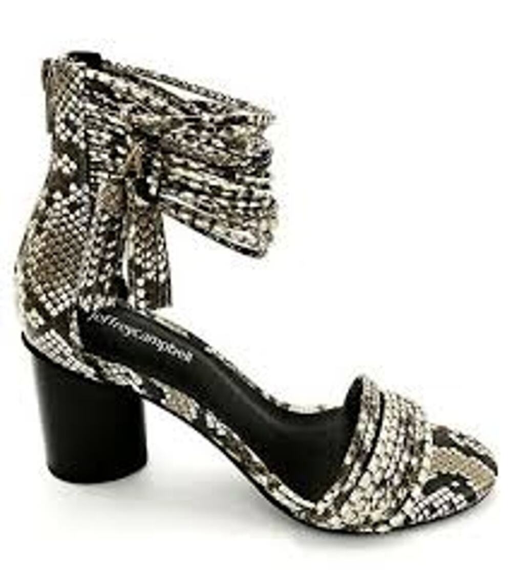 Anthropologie JEFFREY CAMPBELL Pallas Sandal Block Heel Black Size 6.5 Shoes